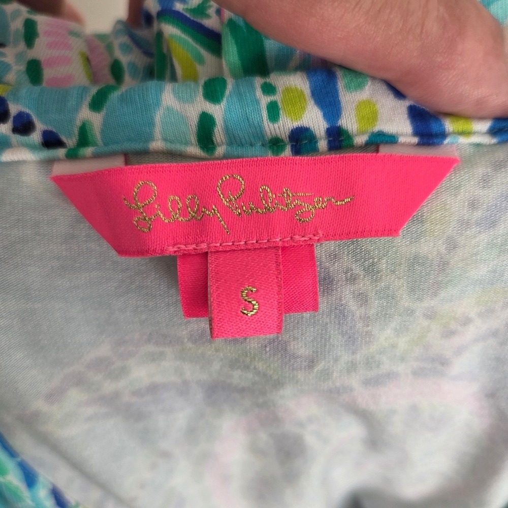 NWOT-Lilly Pulitzer Spahatti Strap Dress w/Skort Sz S Blue Turtles Nautical